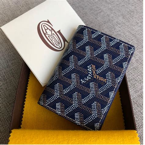 goyard dark blue|goyard blue wallet men's.